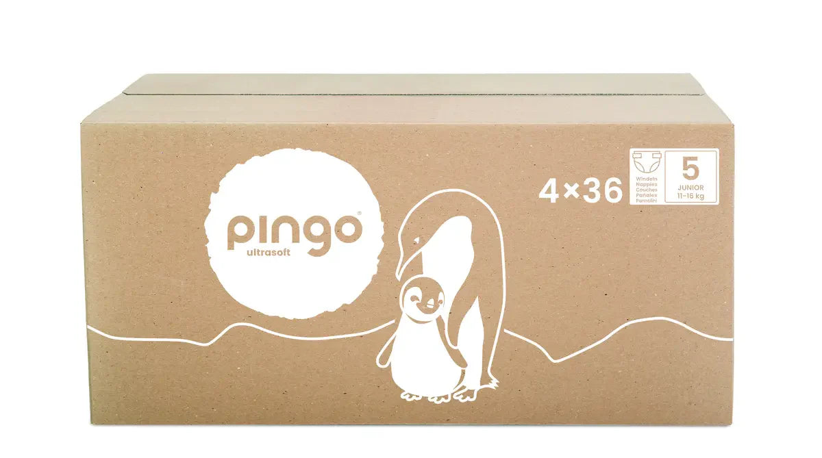 Pingo pañales ecológicos T5 (11-16 kg) caja de 4 bolsas x 36 uds