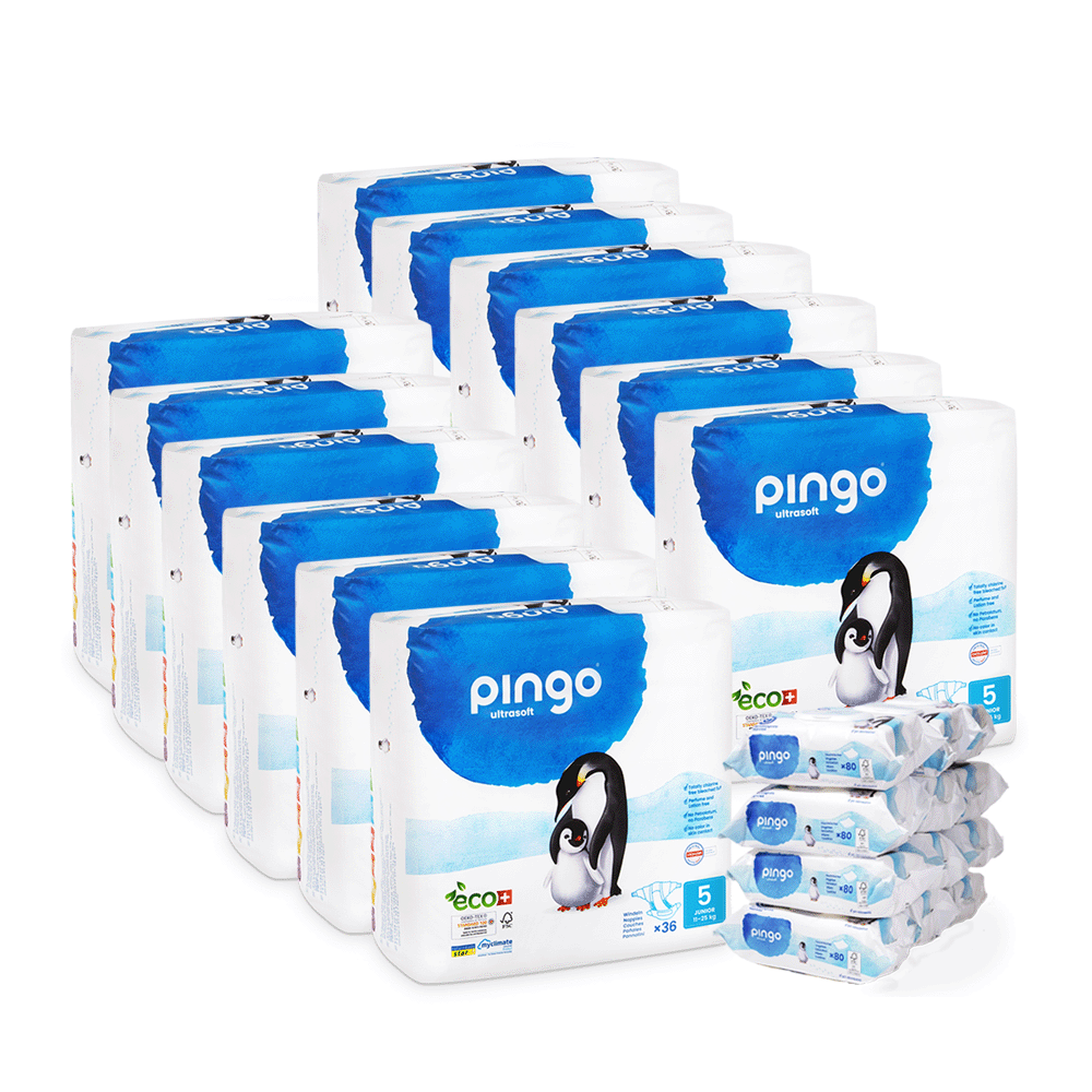 Pañales y toallitas ecológicos Pingo T5/3 meses