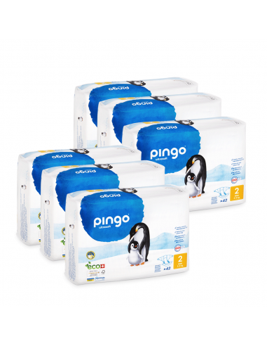 Pack ahorro 1 mes de pañales talla 2 - Pañales ecológicos Pingo