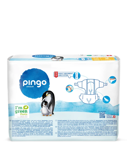 Pingo pañales ecológicos T2 (3-6 kg) - caja de 4 bolsas x 42 uds