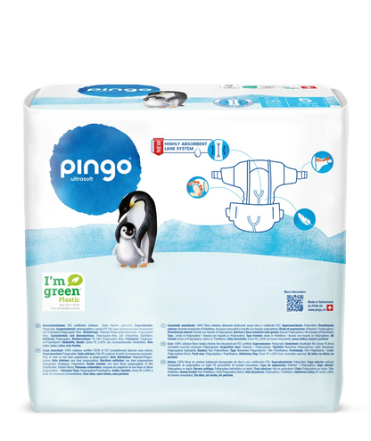 Pingo pañales ecológicos T5 (11-16 kg) caja de 4 bolsas x 36 uds