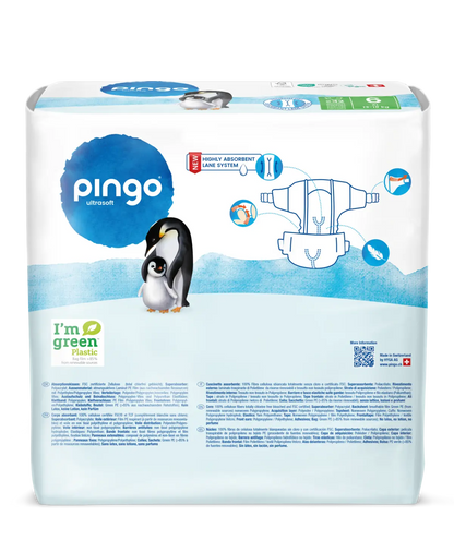 Pingo pañales ecológicos T6 (13-18 kg) - caja de 4 bolsas x 32 uds