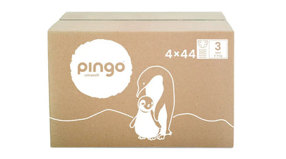 Pingo pañales ecológicos T3 (4-9 kg) - caja de 4 bolsas x 44 uds