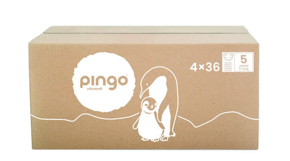 Pingo pañales ecológicos T5 (11-16 kg) caja de 4 bolsas x 36 uds